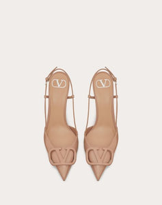 Valentino Beige Lace Up Heels