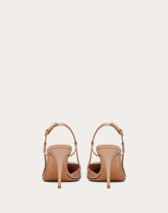 Valentino Beige Lace Up Heels