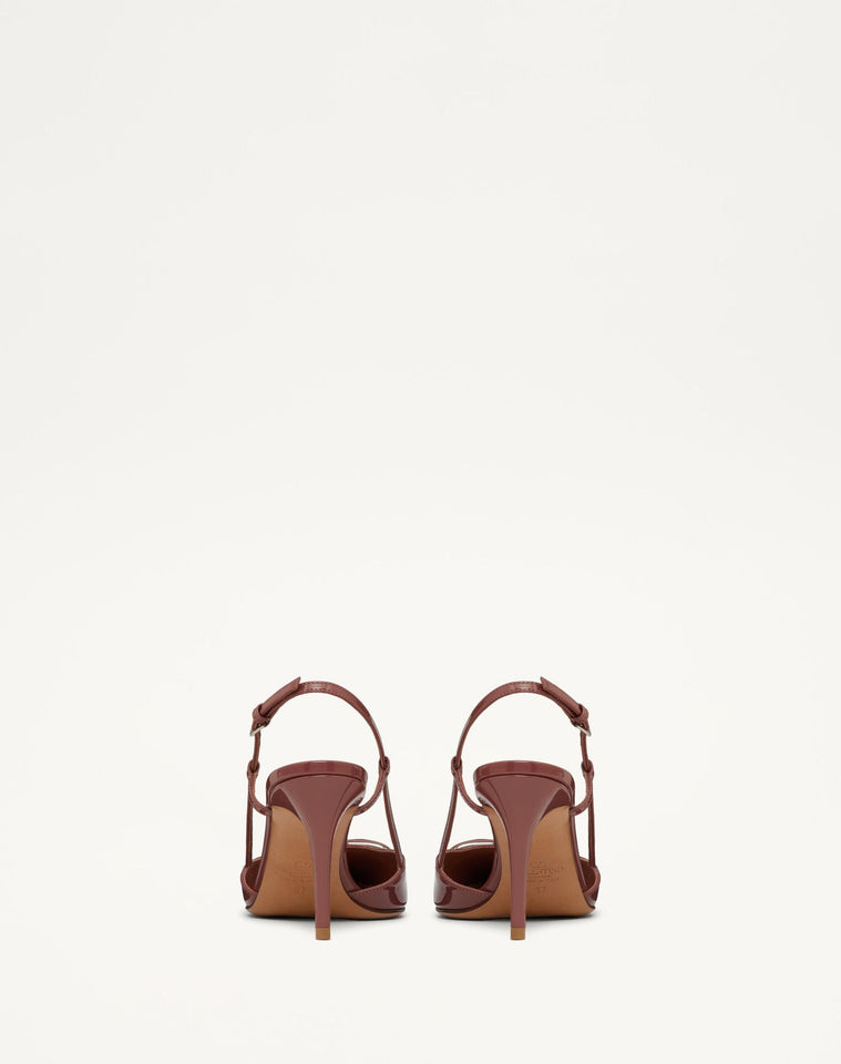 Valentino Brown Lace Up Heels