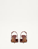 Valentino Brown Lace Up Heels