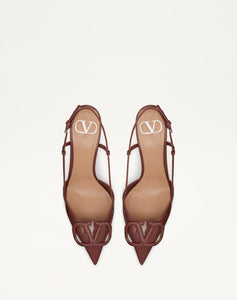Valentino Brown Lace Up Heels