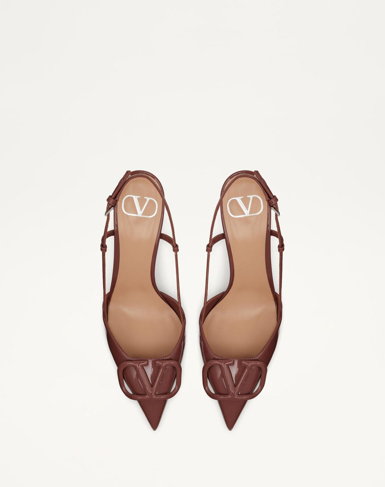 Valentino Brown Lace Up Heels
