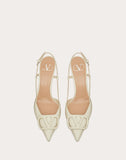 Valentino White Lace Up Heels