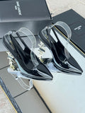 Saint Laurent Opyum Slingback Pumps Black